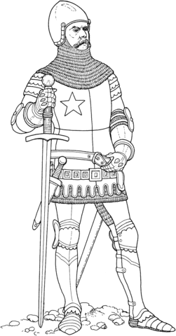 Knight  Coloring Page